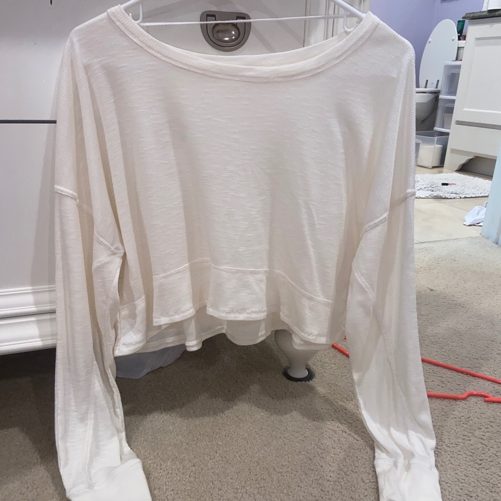 Free People Cropped Flowy Top